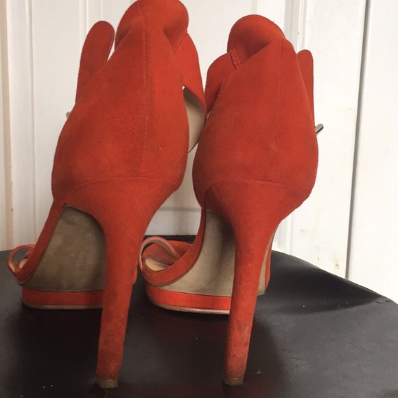 CALVIN KLEIN orange “Vivian” ankle strap heels 5 - Picture 4 of 4